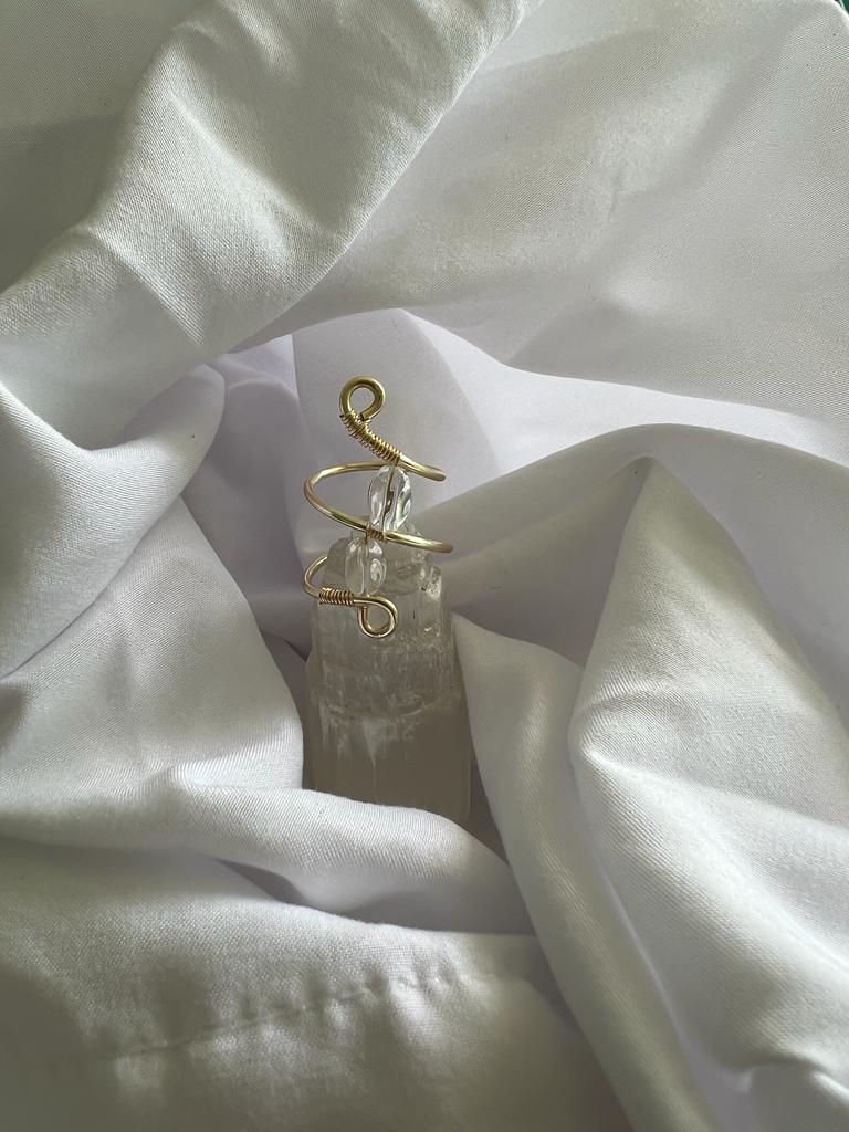 Clear quartz Atena ring