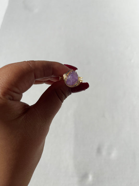 amethyst goddess ring