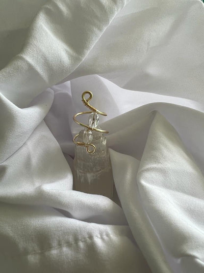 Clear quartz Atena ring