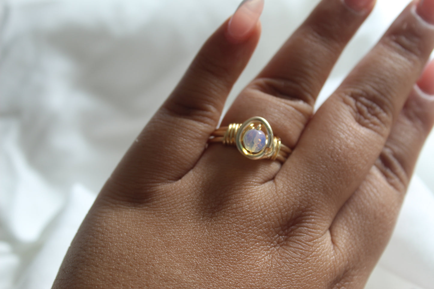 Opalite Goddess ring
