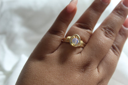 Opalite Goddess ring