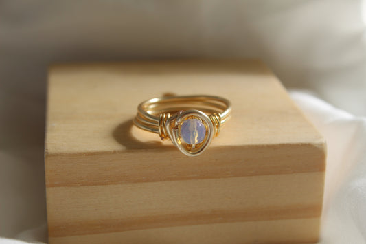Opalite Goddess ring
